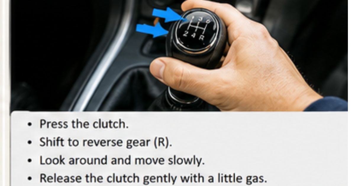 how to reverse a manual car