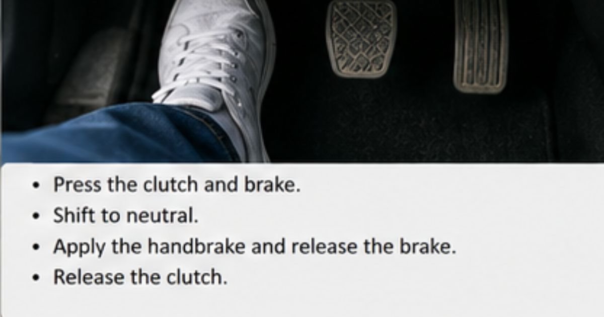 How to stop a manual car