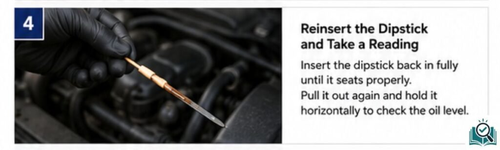 How to check oil on a dipstick